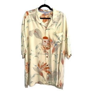 Tommy Bahama NWT 100% Silk Hawaiian shirt Men’s 2XL Big & Tall